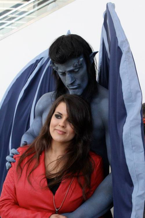 the-cy-lentone: hemogo8lin: theopinionpoint: Gargoyles Goliath and Elisa Maza at DCC 2014 5 by Phoen