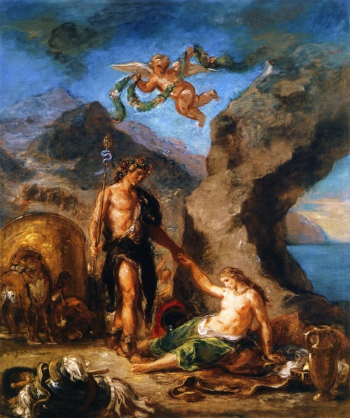 artsandcrafts28:Autumn - Bacchus and AriadneEugène Delacroix1856-1863