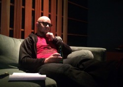 Bryankonietzko:  Mike In His Classic Tenzin-Like Beard Tugging Pose As We Mix The