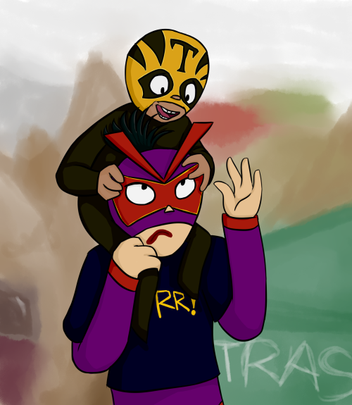 no one is drawing or writing about my mucha lucha otp and that is an outrage