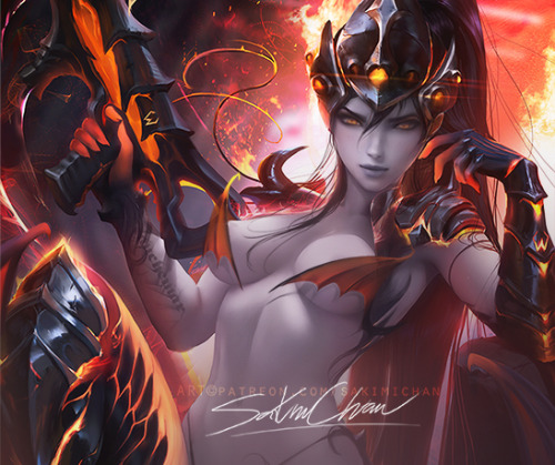 sakimichan:  Destroyer Widowmaker alt version ;3 <3PSD/ Hd jpg,video process,steps >https://www.patreon.com/posts/widowmaker-nsfw-15286703