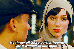 rideitslut:  “It’s a strange coincidence. The fact that Gatsby’s house is just across the bay.”             