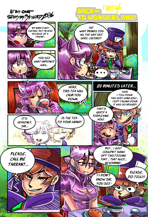 part 4 of back to wonder land commission. let’s just say that the hatter is about to make a move to our lil cheshy.support me on patreon! https://www.patreon.com/onatart