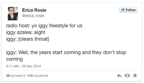 micdotcom:  The Internet is calling out Iggy Azalea’s lack of talent — and she pretty much deserves it  Iggy Azalea might be the last joke of 2014. Azalea already faced some backlash from the hip-hop community when Azealia Banks slammed her for ignoring