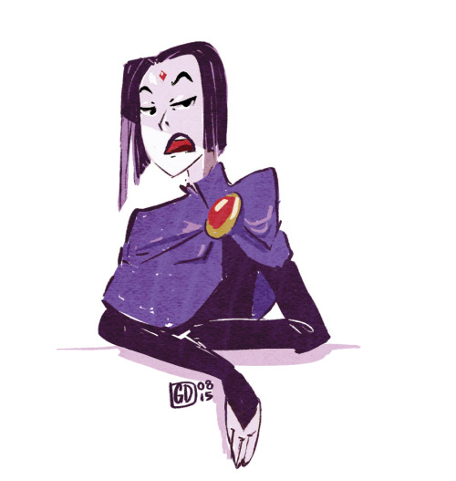 I draw Raven a lot…perhaps too much, methinks.