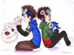 digimon-fanarts:  GoggleHead by TheDayIsSaved