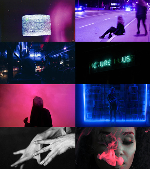 faded-mind: Witches Series - City Witches in Urban Nights Walking in cities at night under electric 