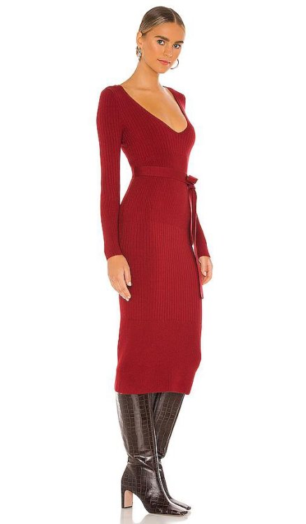 House Of Harlow 1960 X REVOLVE Aaron Knit Dress In Red.