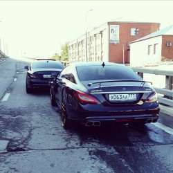 drivingbenzes:  Mercedes-Benz CLS 63 AMG &amp; Brabus CLS 850 Rocket