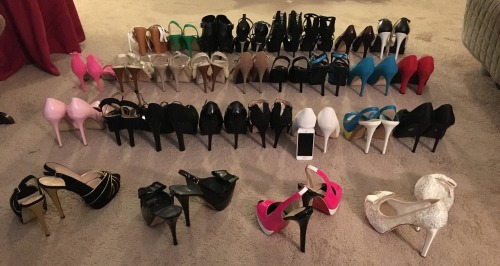 Is that all of my heels? No, no it is not. But it is close.Sorry I didn’t line them up as something 