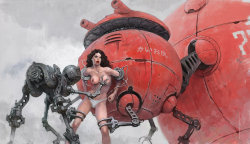 drawn-out-masturbation:  red robot by waldemar