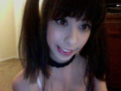 spaghettihime:  Here’s a close up of my face from the other night. I looked really cute, ok 