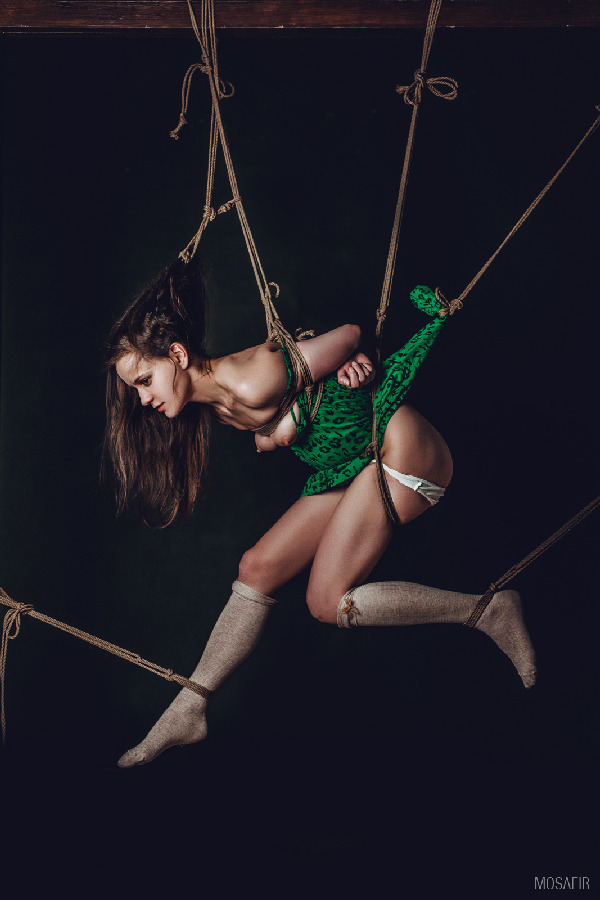 mosafir:  Model: Ishemia. Bondage and photo by Mosafir. Retouch: Kristi Veres  #shibari