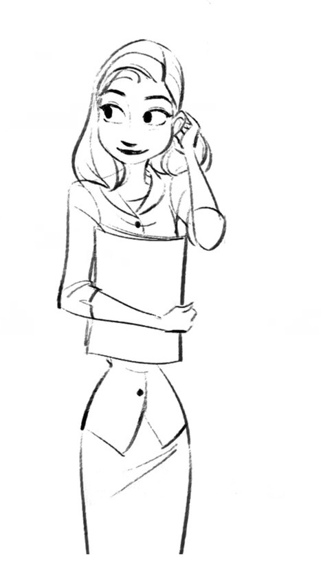 scurviesdisneyblog:  Paperman Character Sketches 