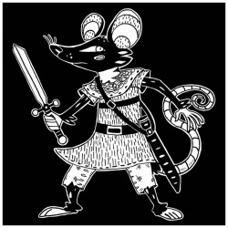 parsleydraws: someday i hope to find time to read a certain book series with sword-wielding mice.