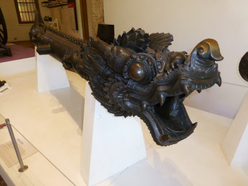 An 18th century Burmese bronze cannon, part of the UK Royal Armouries collection.