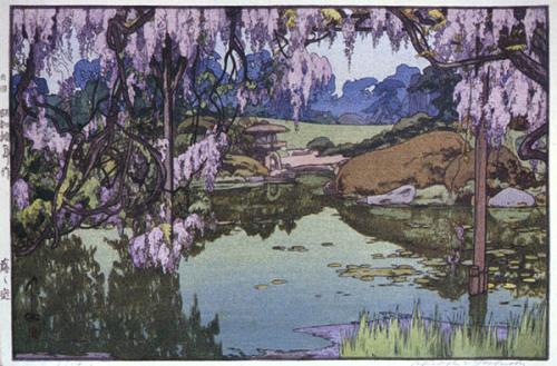 elvispandemonium:  Hiroshi Yoshida 吉田 博 (1876 - 1950) - Wisteria 1935