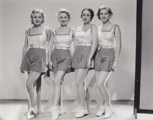 margyfrake:Jean Rogers, Diana Gibson, Priscilla Lawson and Nan Grey c. 1935