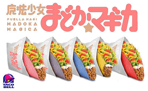 its-toshi:  So someone said how the Madoka Tacos were inaccurateAnd then it was fixed.