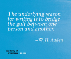 poetsandwriters: “The underlying reason