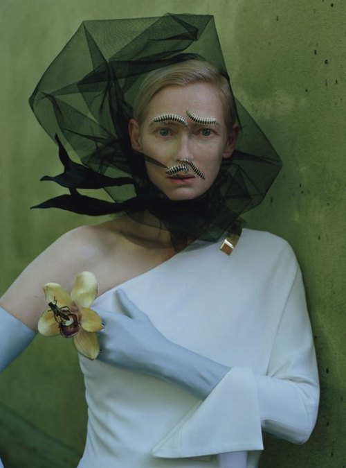 Tilda Swinton photographed by Tim Walker and styled by Jacob K in the story ‘Stranger Than Par