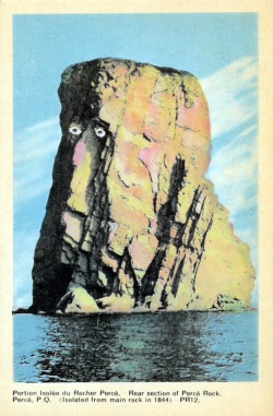 danskjavlarna:  Percé Rock became isolated in 1844, and it shows in its face.