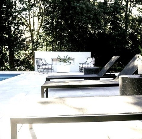 Pool - Pool LandscapingAn Illustration Of A Sizable Minimalist Backyard Landscape With A Rectangular