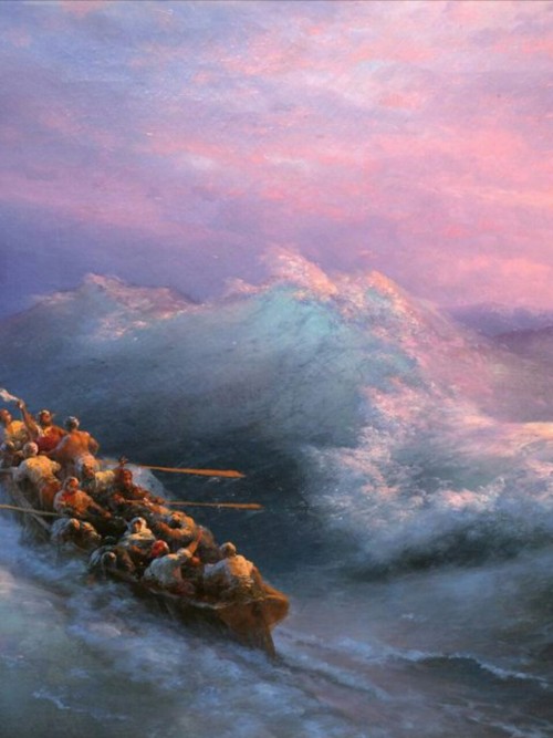 detailedart:Details of various affections for the sea and the ships, Ivan Aivazovsky, 1817-1900