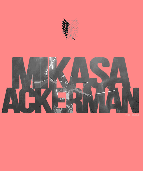 mustangst:  SNK Character Poster:  Mikasa Ackerman  