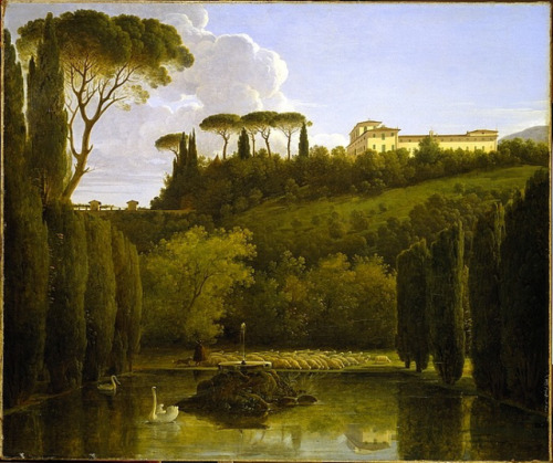 loumargi: View of the gardens of the Villa Falconieri, Frascati, 1810 Pierre Athanase Chauvin