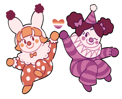 mrspider:made some LGBT clown stickers for my redbubble :o]