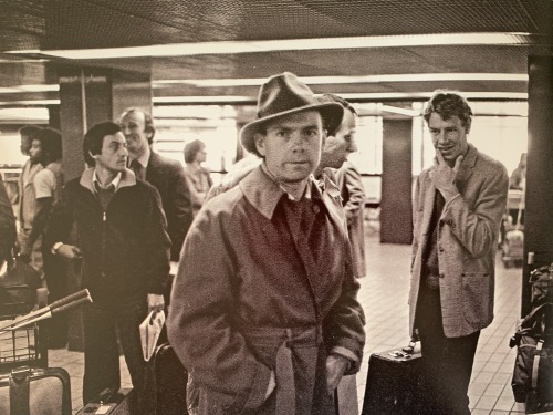 King Crimson in the airport, 1981 - photo by Tony Levin