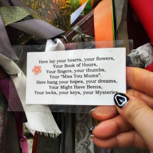 moremaggiemayhem:At CrossBones Graveyard, the unconsecrated mass burial ground for sex workers, the 