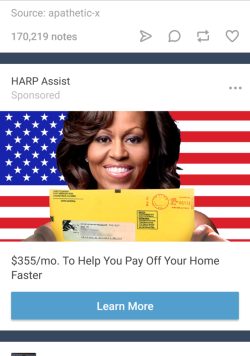 I wish Michelle Obama could still give me a government check to help me pay off my mortgage.