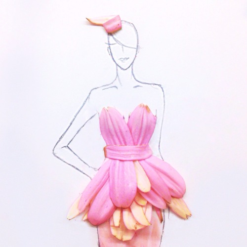 fashionaryhand:  Creative Fashionary sketches by Grace Ciao Grace is a fashion illustrator from Singapore. She draws inspiration from everything around her. Her favourite materials are watercolours and flowers. Here are her amazing Fashionary sketches