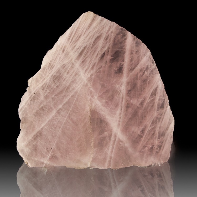 ggeology:    Rose Quartz slice // Andilamena, Tamatave Prov., Madagascar  