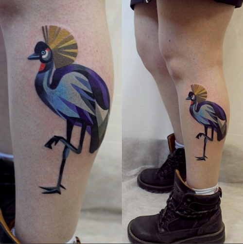 crane tattoo