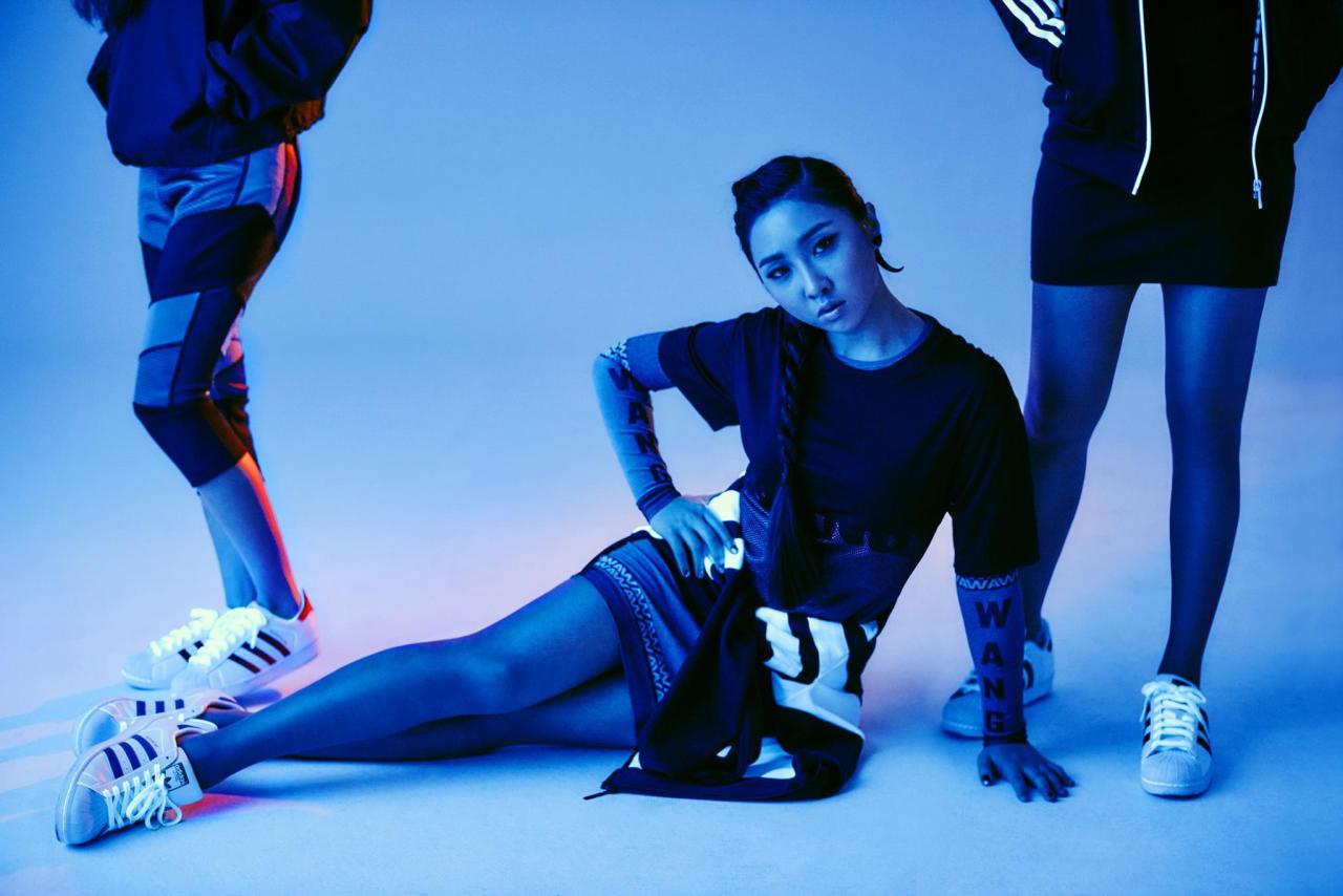 ygfamilyy:2NE1 (sans BOM) for Adidas x Superstar Exhibit!