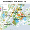 Racial map of New York City and surrounding areas, 2010.
More races maps >>