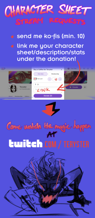 teryster: I’M BROKE AND NEED MONEY ASAP, I MEAN–COOL STREAM REQUESTS ANNOUNCEMENT!⚔️- fi