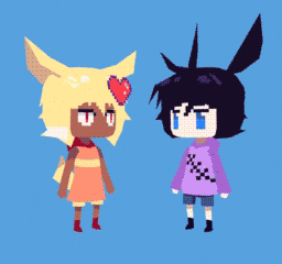 maxdeaconvr:Enough for this week,… I guess. Maybe? Low-poly Risa from “Bless You, Rip”.