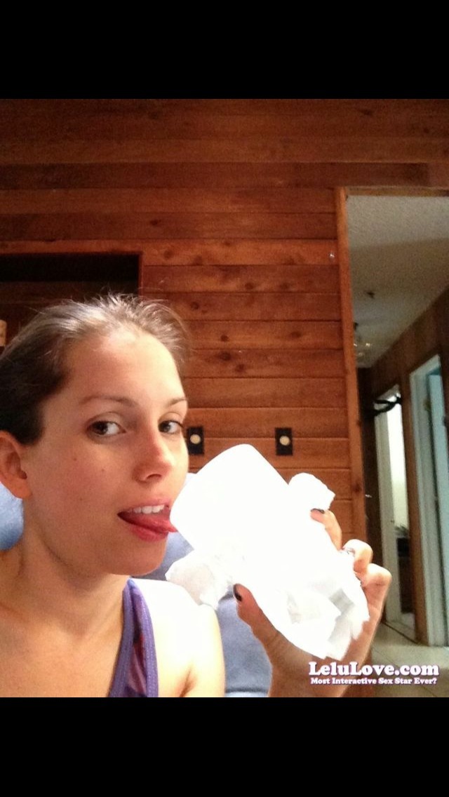 Licking every last drop&hellip; of my drink!! :) http://www.lelulove.com Pic
