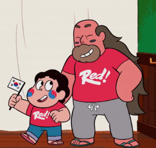 starlightshoe:  steven and gregs looks got me SHOOK