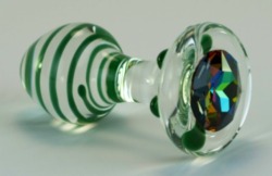 Oh my! Glass jeweled plug? I think I love it!