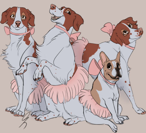 Here is the cast of ‘The Phantom of the Opera’ drawn as dogs. Well, except for the Opera Ghost, but 