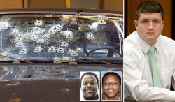 rudegyalchina:  chiefee:  kemetic-dreams:  CAN YOU BELIEVE THAT COP SAYS HE ‘can’t remember’ climbing on car hood and firing the last 15 shots of 137-bullet barrage that killed UNARMED couple (even though his footprints were found and his colleague