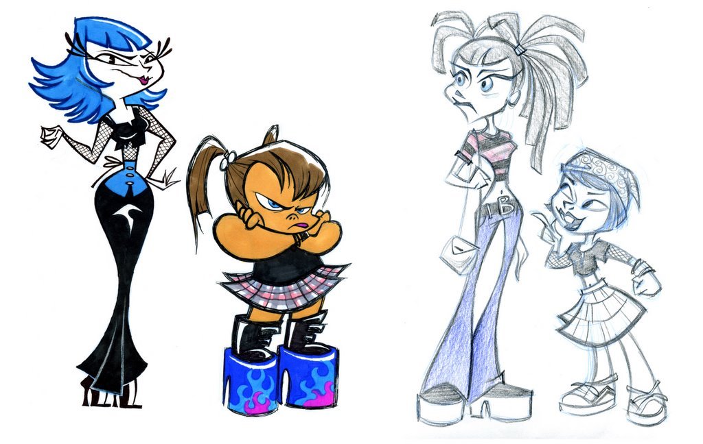 greenrangerdonald: giltclasps: My Life as a Teenage Robot Crust Cousins concept art