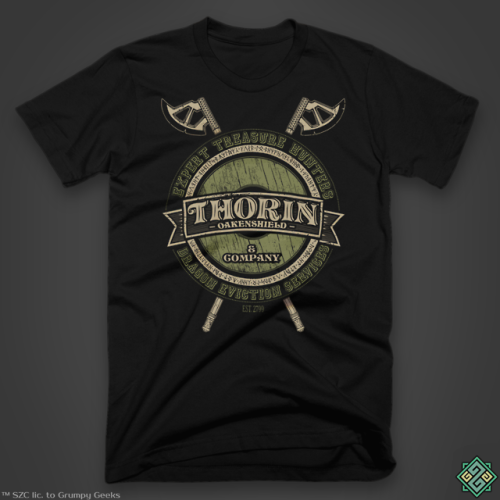  Over Hill and under Hill - the treasure awaits!Our officially licensed Thorin™ & Company t-shir