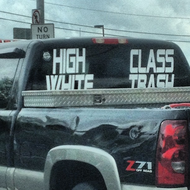 Pennsylvania&rsquo;s finest. What the actual fuck. #highclasswhitetrash #whitetrash