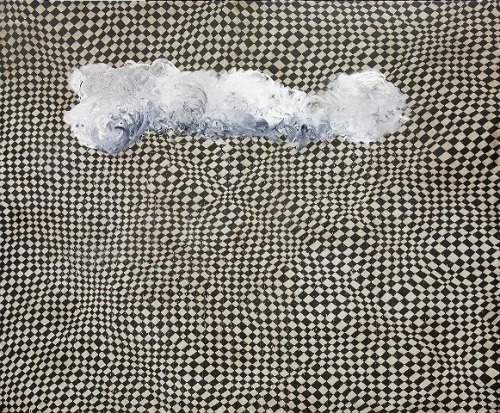 art-mysecondname:Thomas Zipp - Fog, 2009Acrylic and oil on canvas, wood, rubber and lacquer